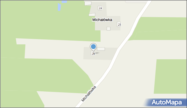 Michałówka, Michałówka, 26, mapa Michałówka
