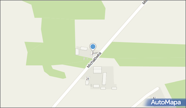 Michałówka, Michałówka, 27, mapa Michałówka