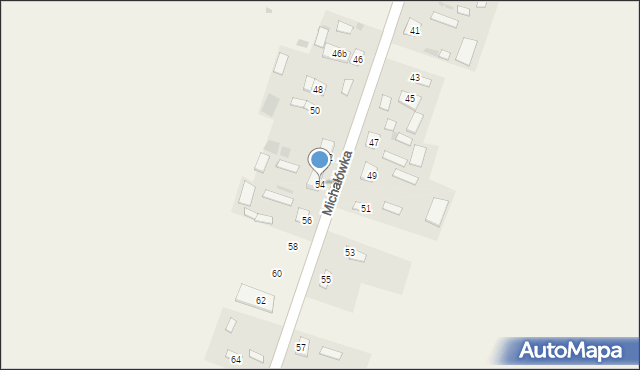 Michałówka, Michałówka, 54, mapa Michałówka