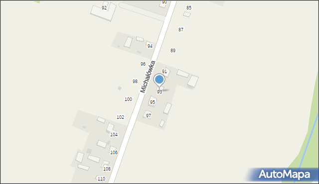 Michałówka, Michałówka, 93, mapa Michałówka