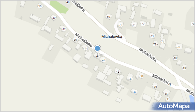 Michałówka, Michałówka, 43, mapa Michałówka