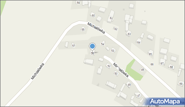Michałówka, Michałówka, 56, mapa Michałówka
