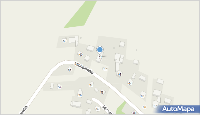 Michałówka, Michałówka, 61, mapa Michałówka