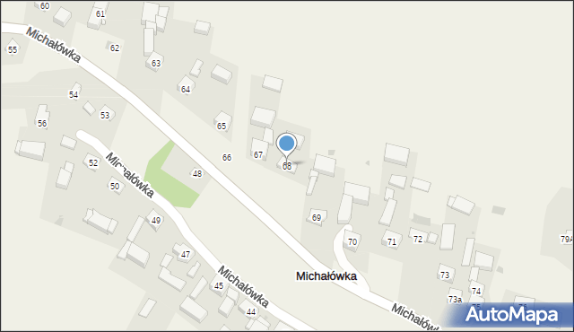 Michałówka, Michałówka, 68, mapa Michałówka