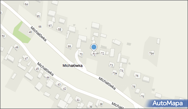 Michałówka, Michałówka, 71, mapa Michałówka