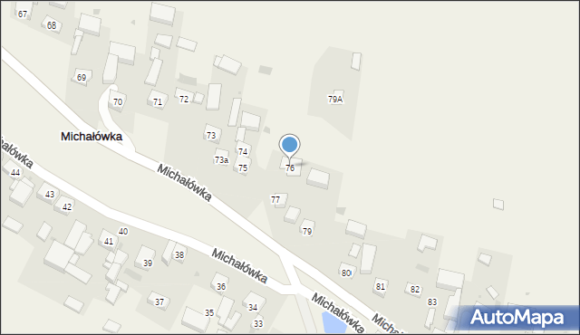 Michałówka, Michałówka, 76, mapa Michałówka