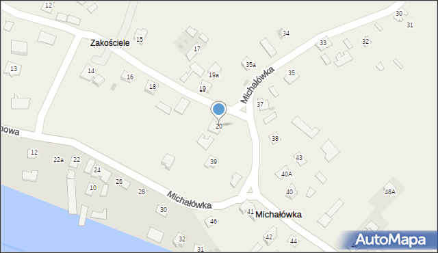 Michałówka, Michałówka, 20, mapa Michałówka