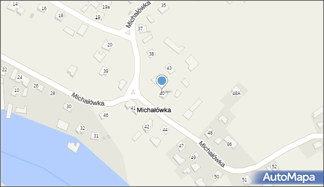 Michałówka, Michałówka, 40, mapa Michałówka
