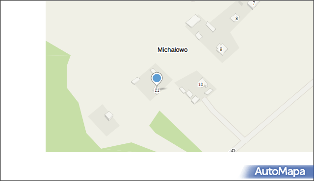 Michałowo, Michałowo, 11, mapa Michałowo