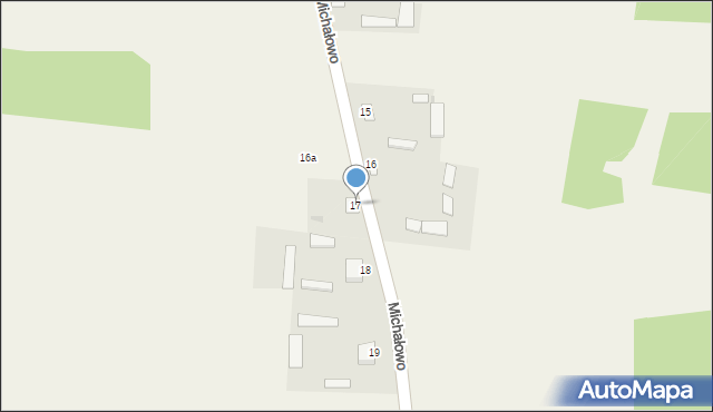 Michałowo, Michałowo, 17, mapa Michałowo