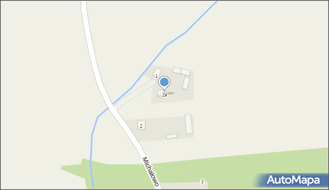 Michałowo, Michałowo, 1a, mapa Michałowo