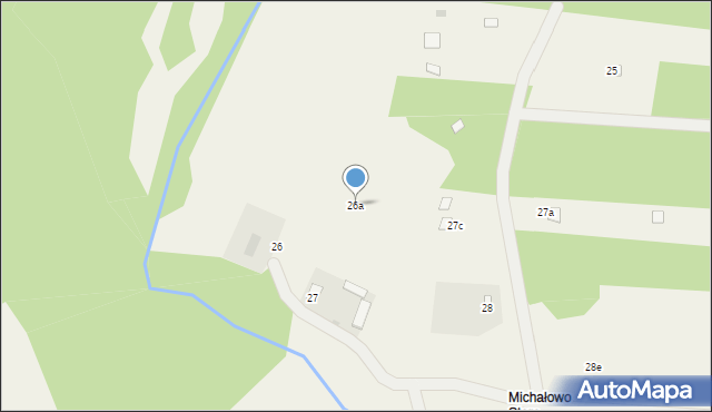 Michałowo, Michałowo, 26a, mapa Michałowo