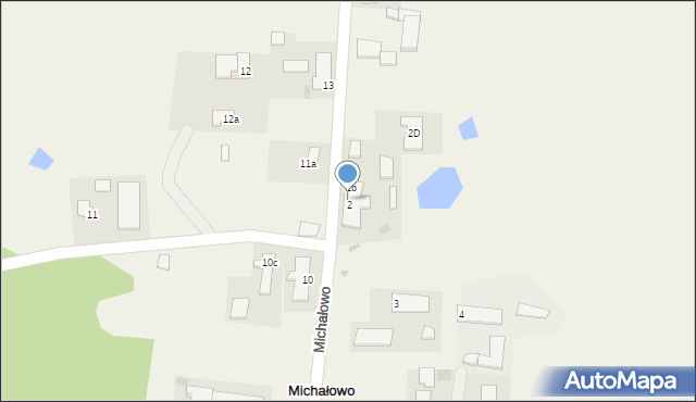 Michałowo, Michałowo, 2a, mapa Michałowo