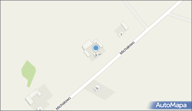 Michałowo, Michałowo, 8, mapa Michałowo