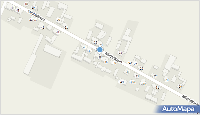 Michałowo, Michałowo, 38, mapa Michałowo