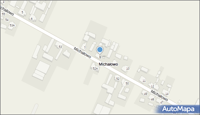 Michałowo, Michałowo, 8, mapa Michałowo
