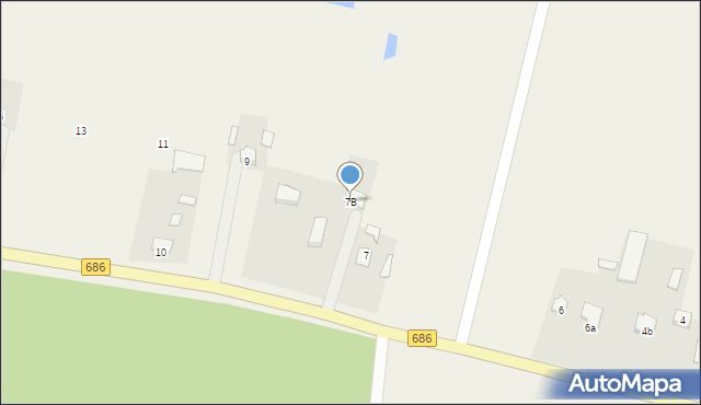 Michałowo-Kolonia, Michałowo-Kolonia, 7B, mapa Michałowo-Kolonia