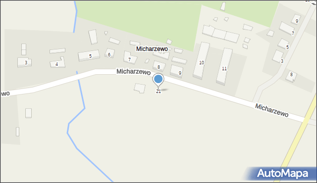 Micharzewo, Micharzewo, 21, mapa Micharzewo