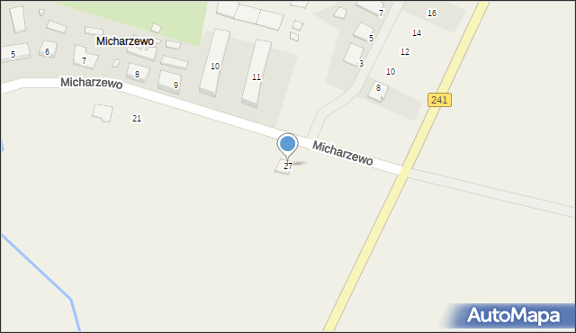 Micharzewo, Micharzewo, 27, mapa Micharzewo