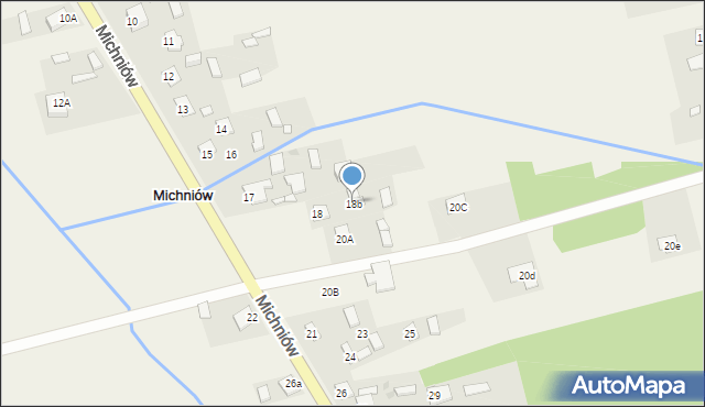 Michniów, Michniów, 18b, mapa Michniów