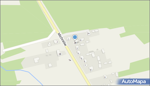 Michniów, Michniów, 2B, mapa Michniów