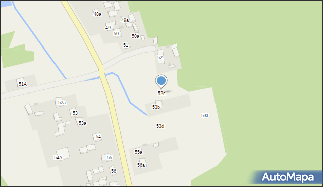 Michniów, Michniów, 52c, mapa Michniów