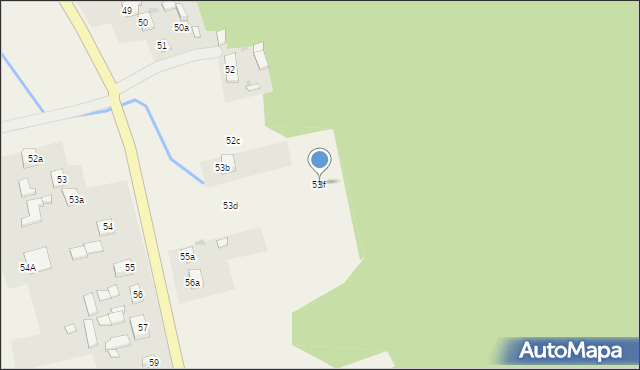 Michniów, Michniów, 53f, mapa Michniów