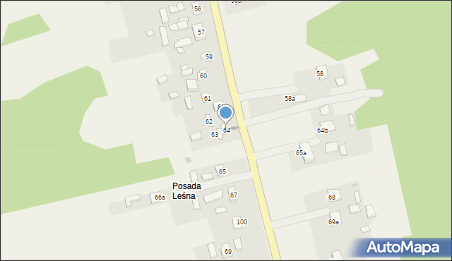 Michniów, Michniów, 64, mapa Michniów