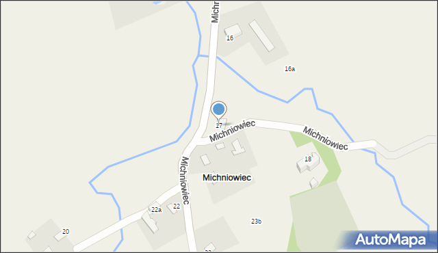 Michniowiec, Michniowiec, 17, mapa Michniowiec