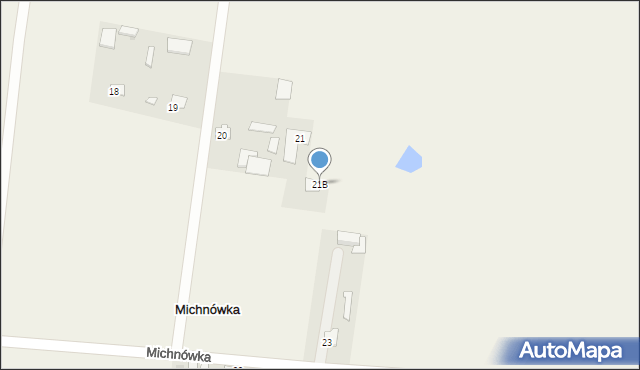 Michnówka, Michnówka, 21B, mapa Michnówka