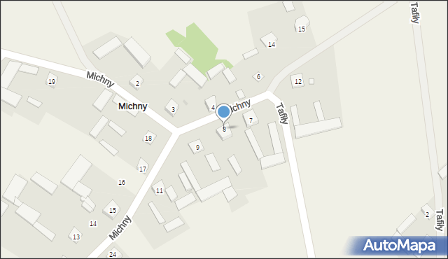 Michny, Michny, 8, mapa Michny