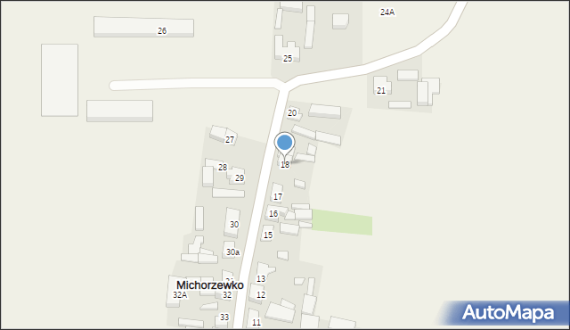 Michorzewko, Michorzewko, 18, mapa Michorzewko