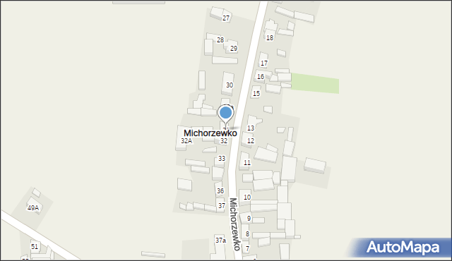 Michorzewko, Michorzewko, 31, mapa Michorzewko