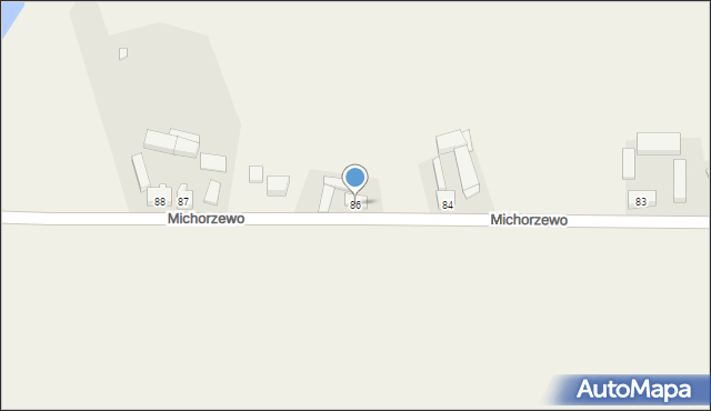 Michorzewo, Michorzewo, 86, mapa Michorzewo