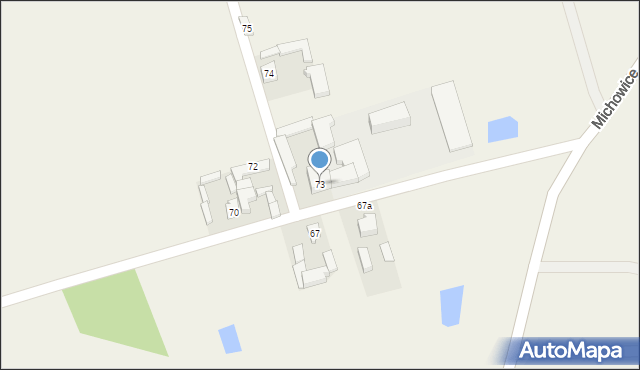 Michowice, Michowice, 73, mapa Michowice