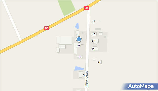 Michowo, Michowo, 3B, mapa Michowo