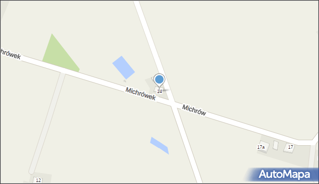 Michrów, Michrów, 14, mapa Michrów