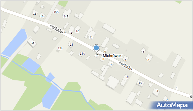 Michrówek, Michrówek, 10, mapa Michrówek