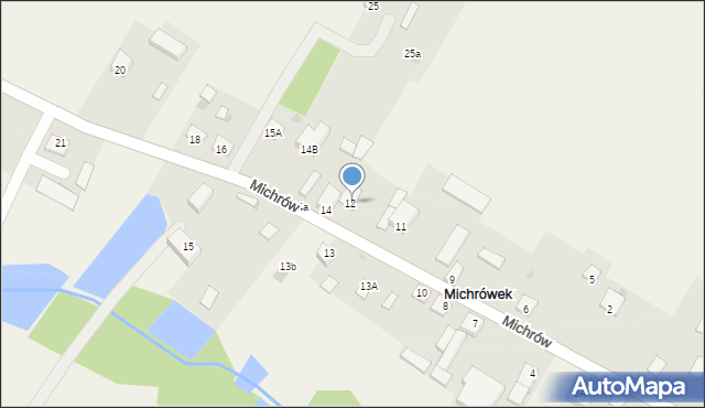 Michrówek, Michrówek, 12A, mapa Michrówek