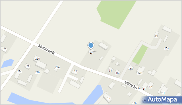 Michrówek, Michrówek, 20, mapa Michrówek