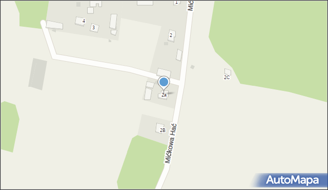 Mićkowa Hać, Mićkowa Hać, 2a, mapa Mićkowa Hać