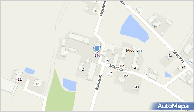 Miechcin, Miechcin, 14A, mapa Miechcin