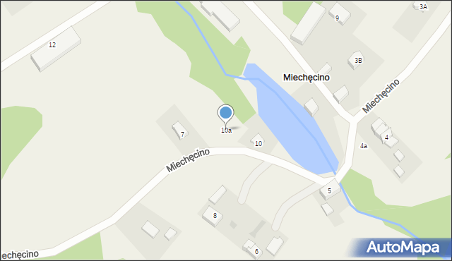 Miechęcino, Miechęcino, 10a, mapa Miechęcino