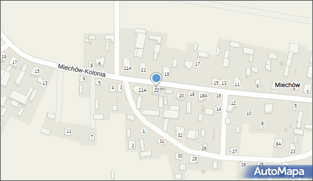 Miechów, Miechów, 22, mapa Miechów