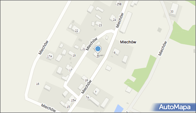 Miechów, Miechów, 20, mapa Miechów