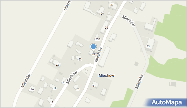 Miechów, Miechów, 24, mapa Miechów