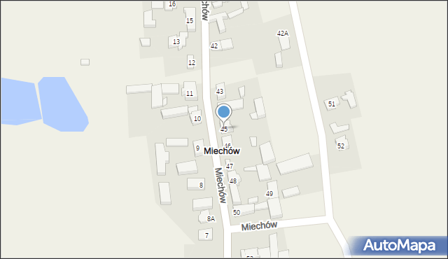 Miechów, Miechów, 45, mapa Miechów