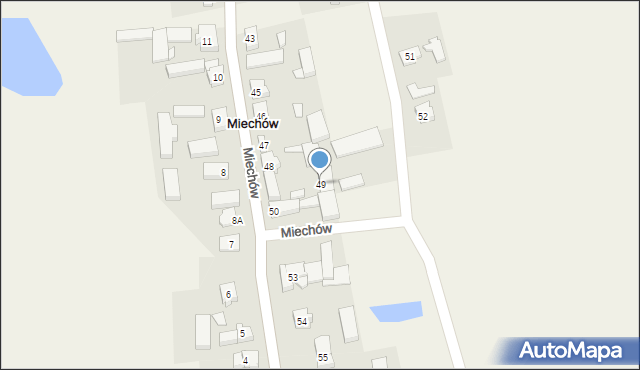 Miechów, Miechów, 49, mapa Miechów