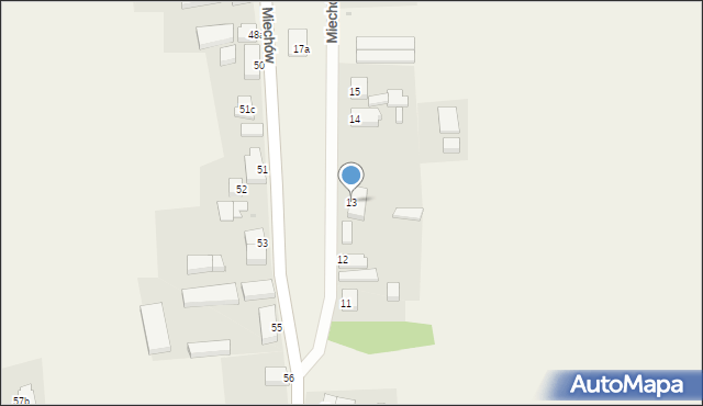 Miechów, Miechów, 13, mapa Miechów