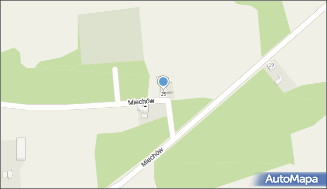 Miechów, Miechów, 25, mapa Miechów